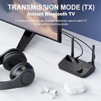 5.3 Long Range Bluetooth Transmitter Receiver For TV Home Stereo Audio Adapter