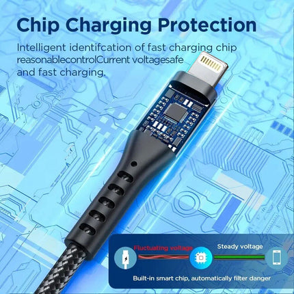 Black MFi Certified USB Charging Type-C Lightning Cable For Apple iPhone 14 13