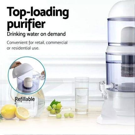 14L Water Purifier Ceramic Water Filter 8 Stages Bench Top Water Filter Carbon