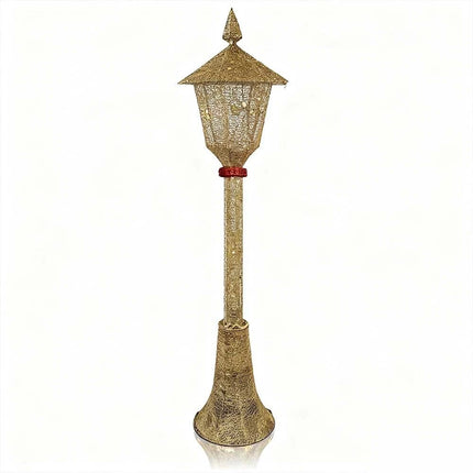 Christmas Lamp Post with LIghts Indoor Outdoor Solar and Plug in Light Garden