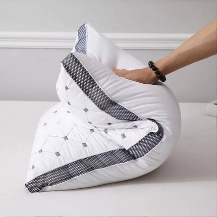 Hotel Quality Cotton Pillows Ultra Plush Home Bed Standard Pillows Twin Pack