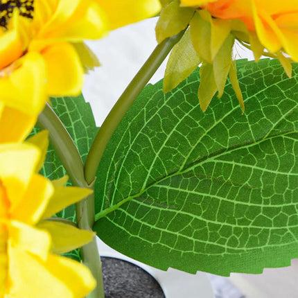 2 Head LED Sunflower Night Light Home Decorative Flower Lamp Rechargeable