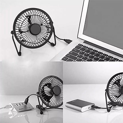 5W Solar Panel Powered Mini Portable USB Fan Cooling Ventilation Home Camping