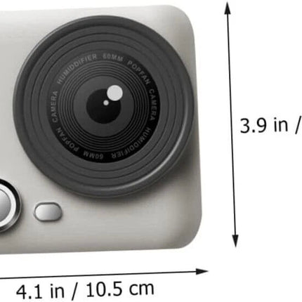 White-Camera Neck Fan Bladeless Hanging Air Cooler USB Rechargeable Portable Personal