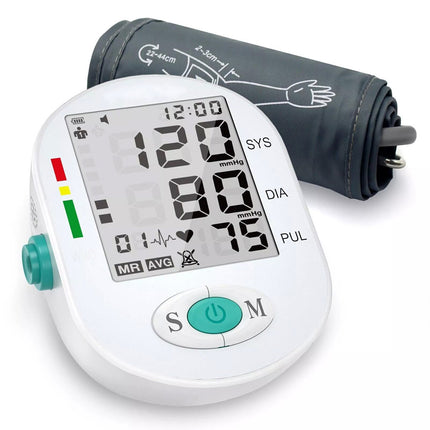 Digital Blood Pressure Monitor Upper Arm Automatic BP Machine Heart Rate Monitor