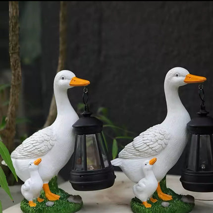 Solar Duck Lantern String Lights Waterproof LED Outdoor Decor for Patio Garden
