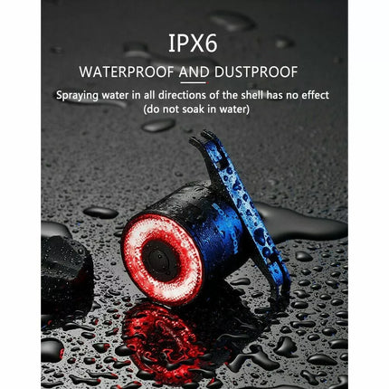 Bike Taillight Smart Rear Light Brake Sensing Rechargeable Waterproof