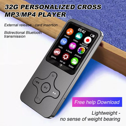 32 GB MP3 MP4 Music Player 1.8'' Screen Portable Radio Voice Recorder Gifts