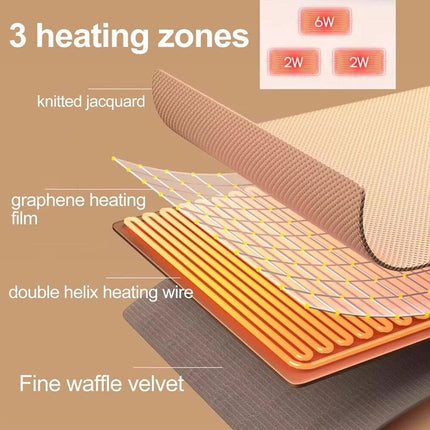 Electric Heated Throw Blanket USB Warm Poncho Wrap Blanket Portable heated Shawl
