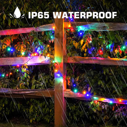Solar Christmas String Lights Outdoor Waterproof LED Garden Multicolor Colourful