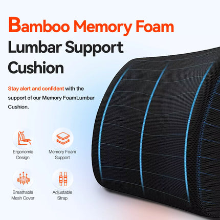 Coccyx Orthopedic Memory Foam Lumbar Back Pillow Pain Relief Support AU Office
