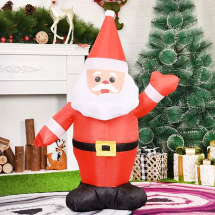 3.3ft Christmas Inflatable Santa Claus Decoration Built-In LED Lights Waterproof
