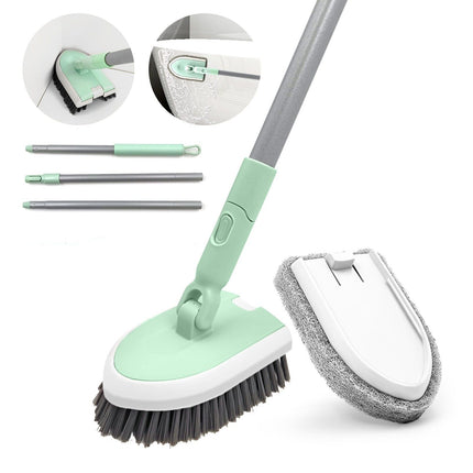 Tile and Tub Brush Long Handled Floor Scrubbing Brush Shower Cleaning Brush