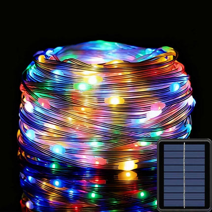 Solar Powered Christmas String Lights Waterproof LED Garden Multicolor Colourful