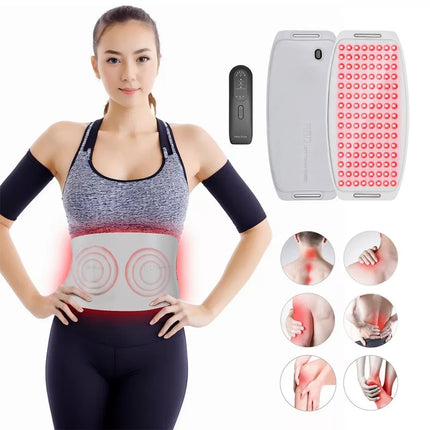 660nm+850nm Red Near Infrared Light Therapy Waist Wrap Pad Belt Pain Relief