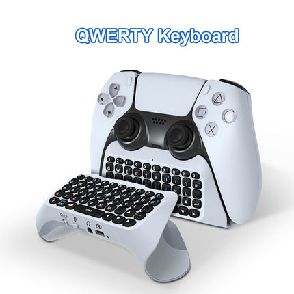 Wireless Bluetooth External Keyboard with Speaker For PS5 Game Handle Controller