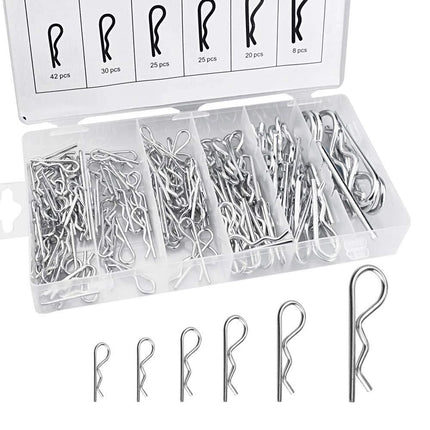 Cotter Pin Assortment 150Pcs Set Grab Split Fixings Securing Lock Pins Kit OZ