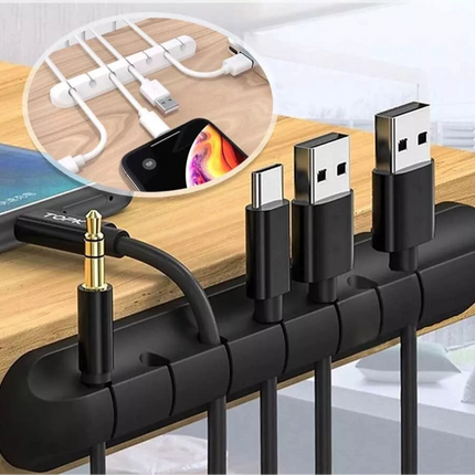 Charging Cable Clips Cord Holder Management Desk Organizer USB Wire Adhesive AU