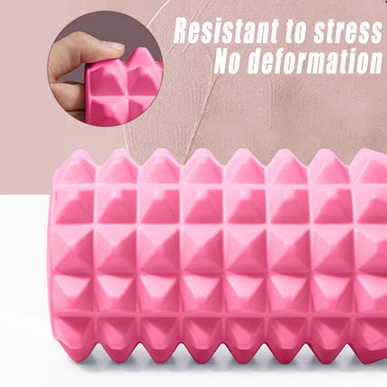 Pilates Foam Roller Physio Yoga Fitness GYM Exercise Training 3D Point 45CM Pink
