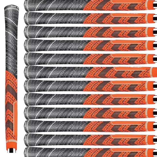 13PCS Full Set Golf MCC Plus Golf Club Grips Anti-Slip Standard Size Orange