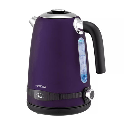 1.7L Stainless Steel Cordless Kettle Keep Warm Electric Led Water