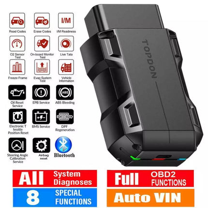 OBD2 Car Diagnostic Tool Scanner All System Bluetooth Code Reader