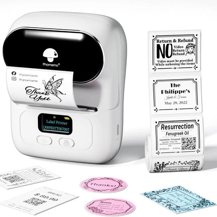 M110 Bluetooth Label Maker Machine Wireless Mini Thermal Printer Sticker