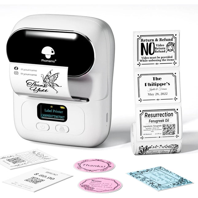 M110 Bluetooth Label Maker Machine Wireless Mini Thermal Printer Sticker