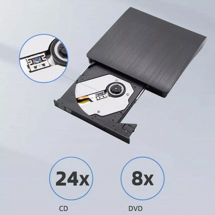 USB 3.0 External DVD CD VCD Writer Burner Reader Player Optical Drive for Laptop