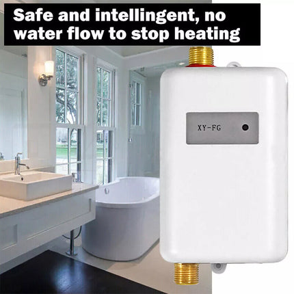 Electric Instant Hot Water System Tankless Shower Heater Under Sink Tap Faucet