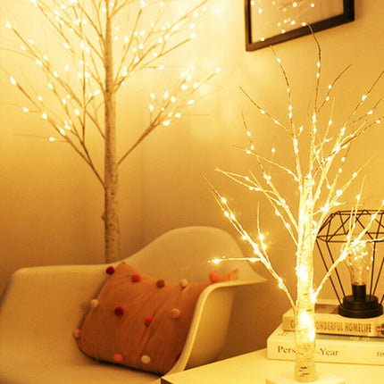 90/150/180cm LED Twig Birch Table Lamp Christmas Tree Light Holiday Xmas Lights