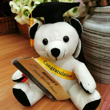 22cm Congratulations Graduation Bear with Pen Graduation Signature Message Gift