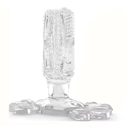 Clear L Size Pet Dog Chew Toy Teeth Cleaning Toothbrush