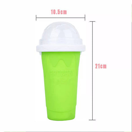 Green Slushie Maker Cup Quick Freeze Magic Milkshake Cup Ice Cream Maker