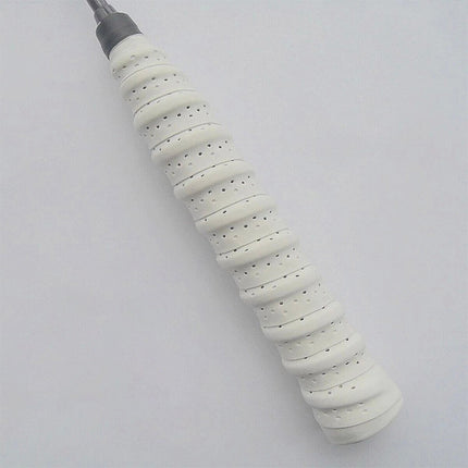 2 Pcs White Badminton Tennis Racket Hand Glue Anti Slip Handle Tape Fishing Rod Grip