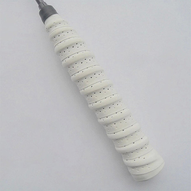 2 Pcs White Badminton Tennis Racket Hand Glue Anti Slip Handle Tape Fishing Rod Grip