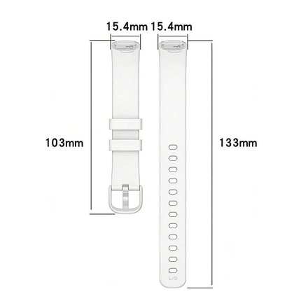 For Fitbit Inspire 3 Band Replacement Silicone Watch Sports Strap Band Wristband White