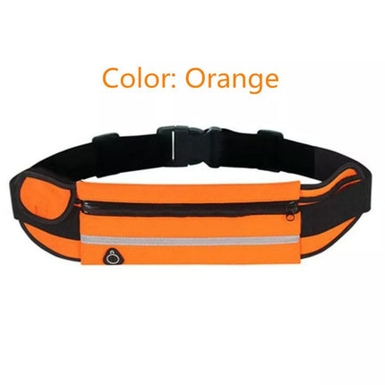 Running Bum Bag Waist Zip Pouch Fanny Pack Running Jogging Travel Belt Sport Bag Orange