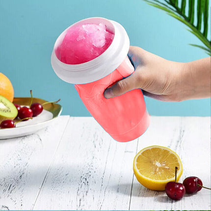 Pink Slushie Maker Cup Quick Freeze Magic Squeeze Cup Milkshake Cup Ice Cream Maker