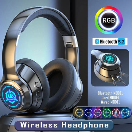Wireless Headphones Bluetooth Earphones Headset Rechargeable with Mic Stock