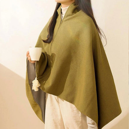 Electric Heated Throw Blanket USB Warm Poncho Wrap Blanket Portable heated Shawl