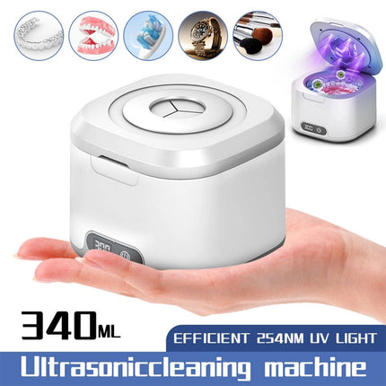 Dental Ultrasonic Retainer Cleaner - 49kHz Ultrasonic Pod for Denture Jewelry