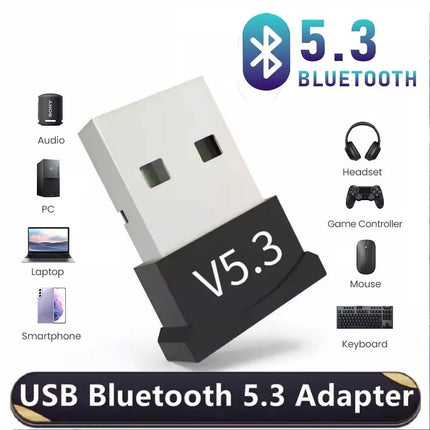 USB Bluetooth 5.3 Dongle Adapter for PC Speaker Wireless Music Audio Receiver