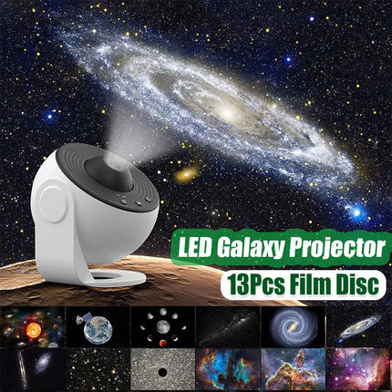 13in1 LED Planetarium Galaxy Projector 3D Star Theater Room Ceiling Decor Light