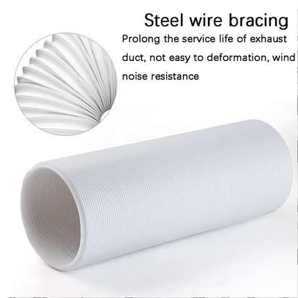 130MM X 1.5M Flexible Air Conditioner Parts Exhaust Pipe Vent Hose Tube Duct Outlet