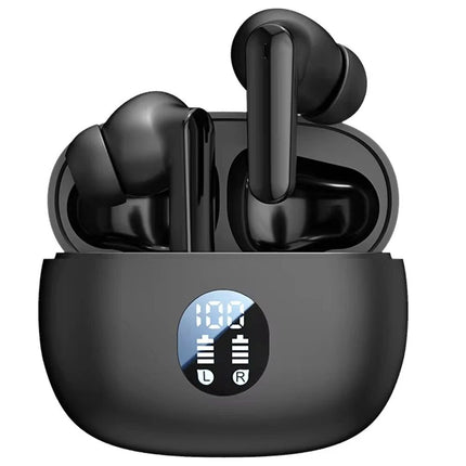 Black Sweatproof Wireless Bluetooth Earphones Headphones Sport Gym Earbuds with Mic