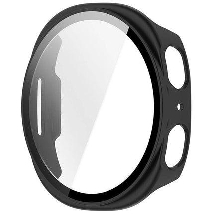 For Samsung Galaxy Watch 8 Case Cover With Glass Screen Protector 40mm Black