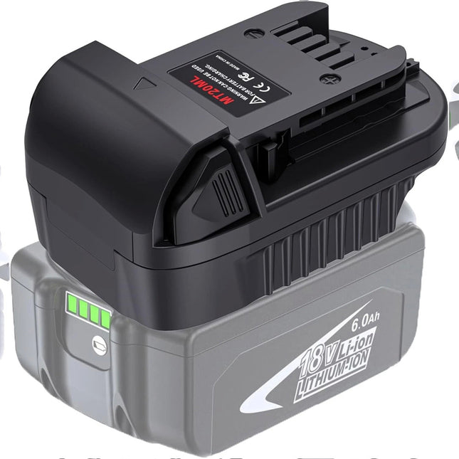 MT20ML Battery Adapter Convert Makita Bl1860 18V Li-ion Battery to Milwaukee M18