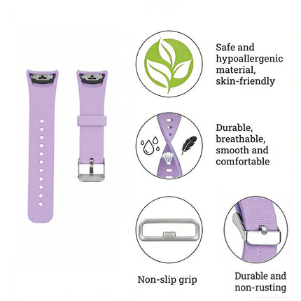 Samsung Smart Wristband Gear Fit 2 Pro/Fit2 Band Sport Silicone Wrist Strap Light Purple