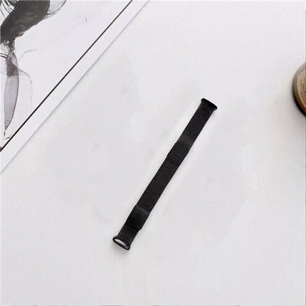 Black Fitbit Luxe Band Replacement Magnetic Wristband Watch Soft Stainless Steel Strap